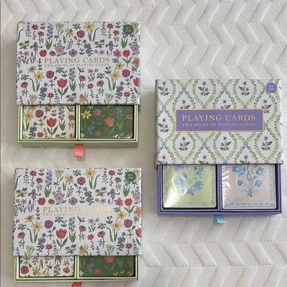 Pick 1 - Floral Playing Cards Set - Picture 1 of 5